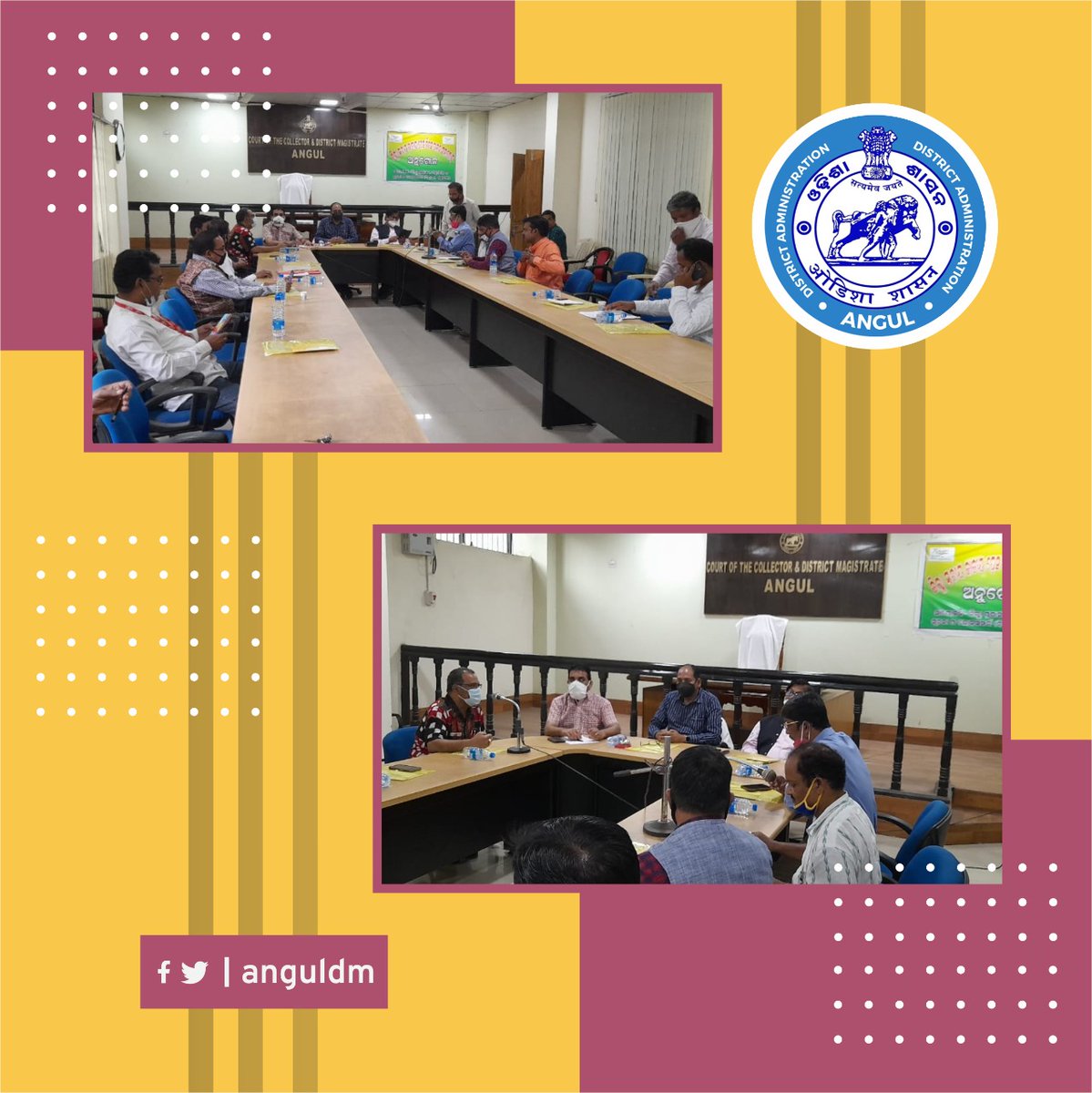 angul_dm's tweet photo. On the eve of National Press Day, meeting organised at Angul Collectorate under the Chairmanship of ADM Angul. https://t.co/rQ6KQZHAy5
