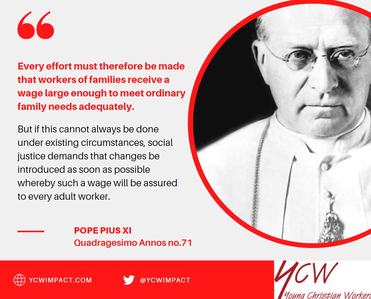 Popes through the years: #2 Pope Pius XI – Quadragesimo Anno no.71
#LivingWageWeek <a href="/LivingWageUK/">Living Wage Foundation</a>