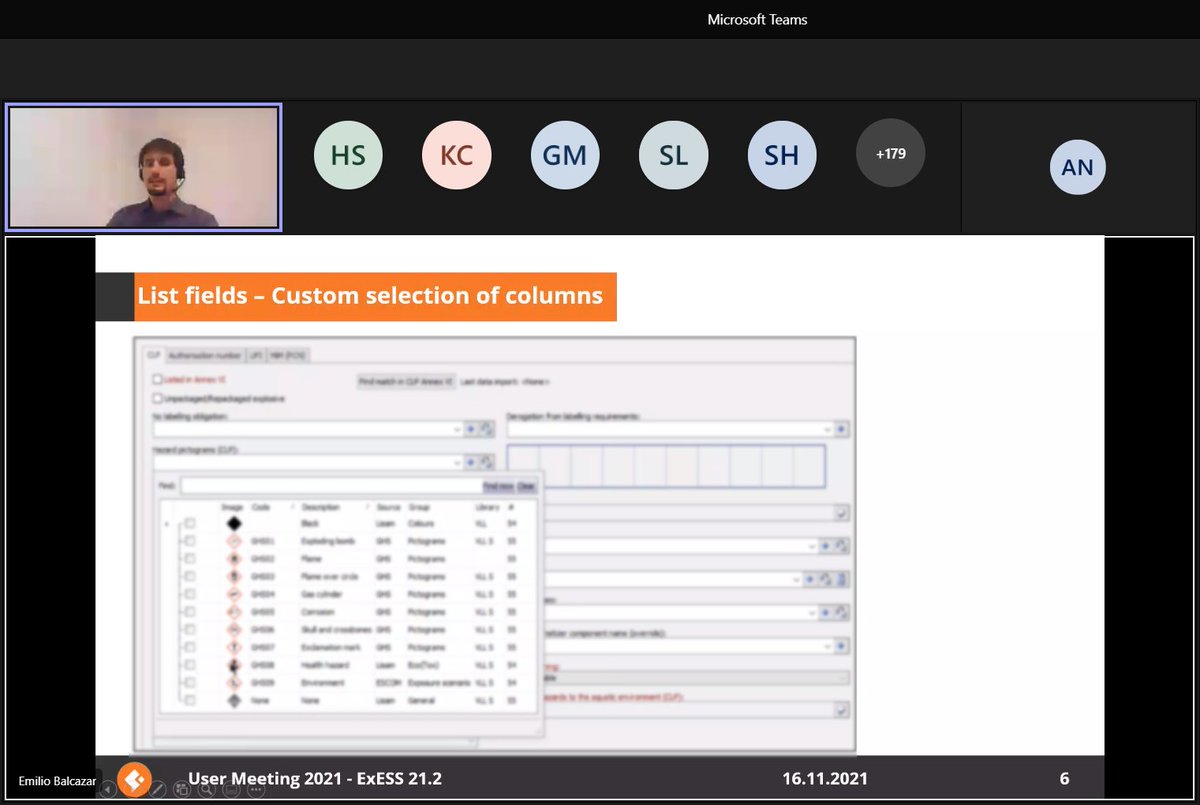LisamSystems's tweet image. 📢Our online User Meeting has just started !📢 
Starting off with the general overview of the changes that will be implemented in the upcoming ExESS version! 
Don’t forget to join us!
#GlobalUserMeeting #ExESS #SDSAuthoring #PubliChem #GHS #ChemicalCompliance #OnlineEvent #Lisam
