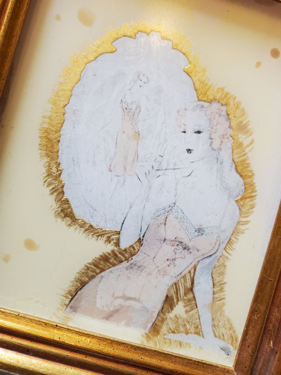 FairOaksAntique's tweet photo. Vintage Lingerie Girls Original Reverse Glass https://t.co/fJRqyazFUU #homedecor #walldecor #reverseglass #decoupage #mixedmedia @etsymktgtool https://t.co/7ShXbmTnAQ