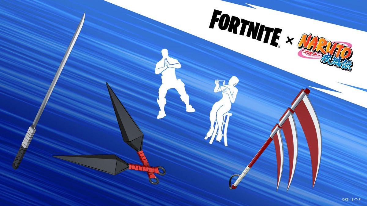HYPEX's tweet photo. MORE NARUTO COSMEITICS (via @FortniteJPNews) https://t.co/LH5Q0jBh2V