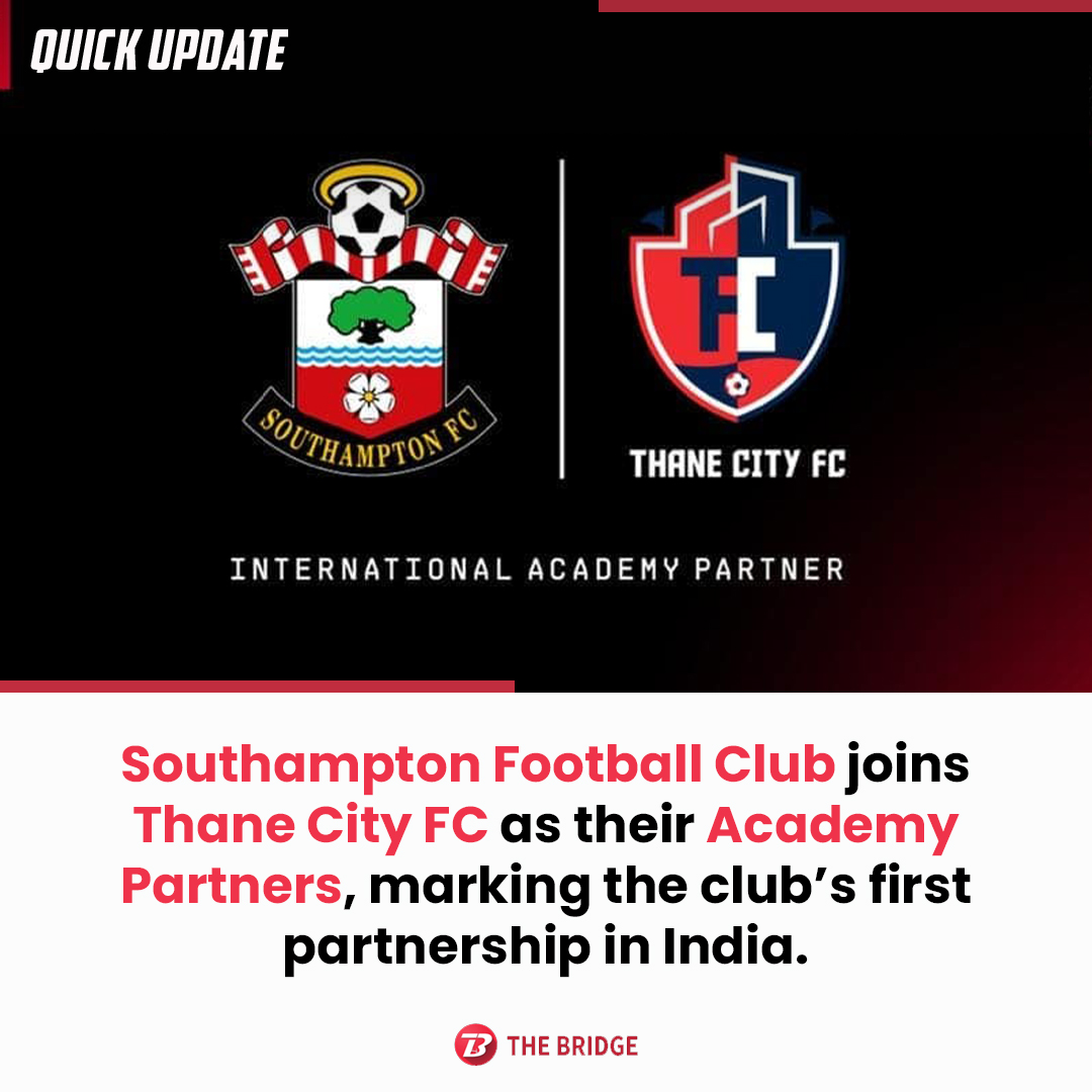 bridge_football's tweet photo. BREAKING: Premiere League side @SouthamptonFC  join hands with @ThaneCityFC 

#IndianFootball https://t.co/gM8W2ilcdp
