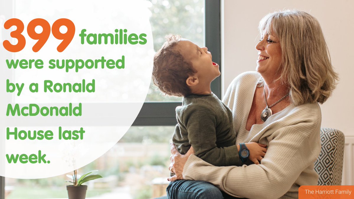 RMHCUK's tweet photo. Last week, we kept 399 families close to their seriously ill children in hospital. ❤️ 🏡 

#rmhcuk #keepingfamiliesclose #family https://t.co/1QuoWoCyd9