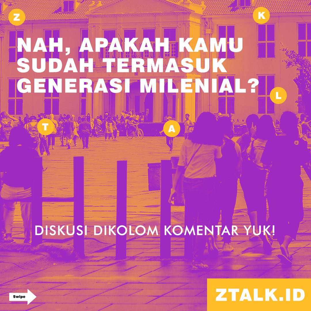 Ztalkid's tweet photo. Gimana? setelah baca thread ini kamu jadi bisa tau kan apakah kamu generasi milenial atau bukan?😎
Yuk share info ini ke temen-temen kalian biar mereka juga tau apakah mereka  juga termasuk gen Z? https://t.co/p0uHnS7EQn
