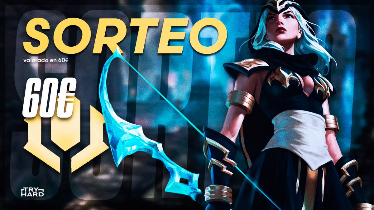 🚀Sorteo League of Legends 🚀
💸 60€ en Riot Points para comprar las skins que quieras ⚡️

🔹 Follow <a href="/tryhardseries/">Tryhard Series *cerrado*</a> 
🔹 RT a esta publicación
🔹 Etiqueta a 2 amigxs

🍀 Anuncio de los ganadores domingo 21 de Noviembre
