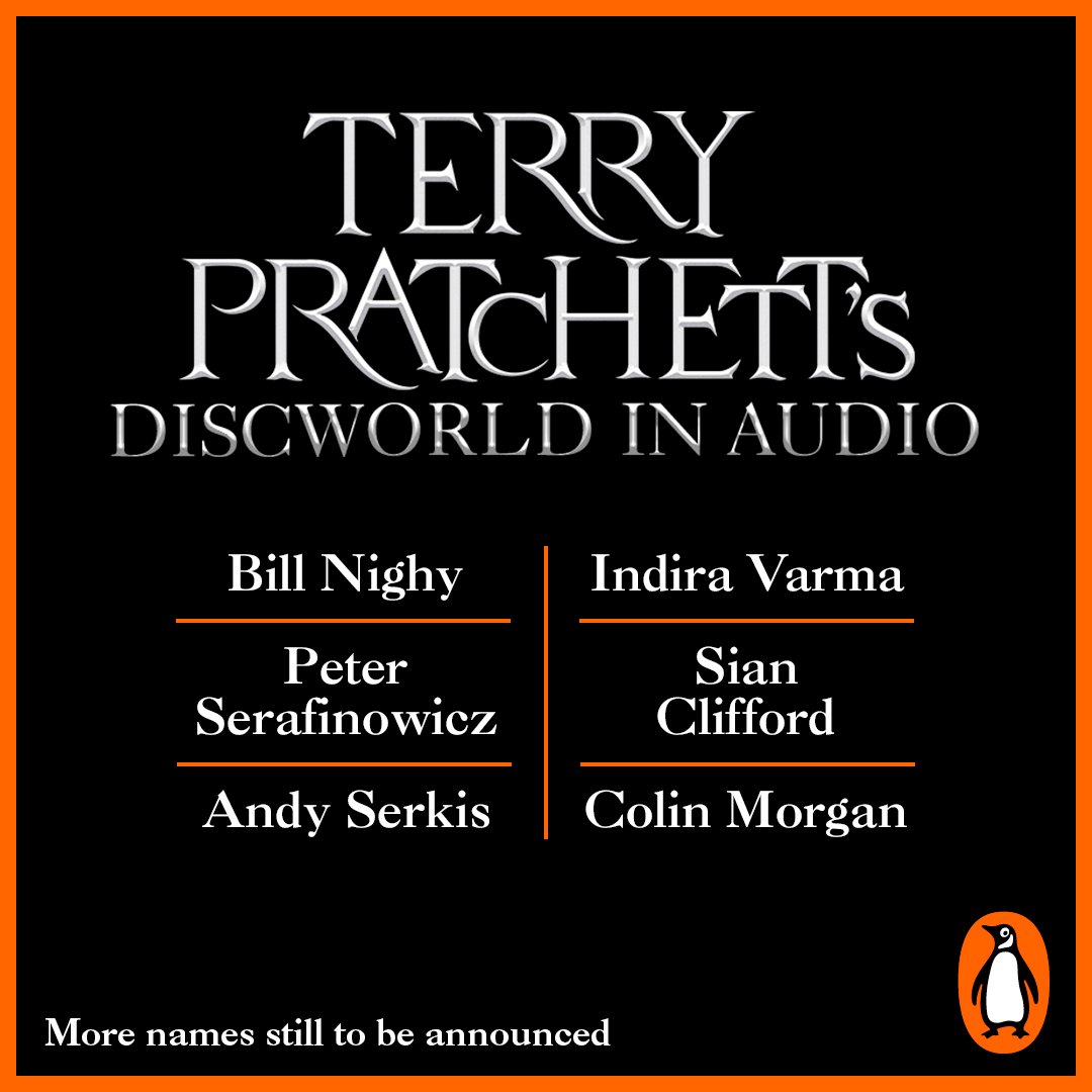 PenguinUKBooks's tweet photo. It’s #Discworld like you’ve never heard it before! 🎧

We’re releasing 40 magnificent re-recordings of the bestselling series in audio, featuring Bill Nighy, @serafinowicz, @siansuniverse, @indyv9, @andyserkis &amp; more.

Stay tuned... 🐢🌏 @terryandrob

https://t.co/PQaow98m8F https://t.co/WmP27Smk4t