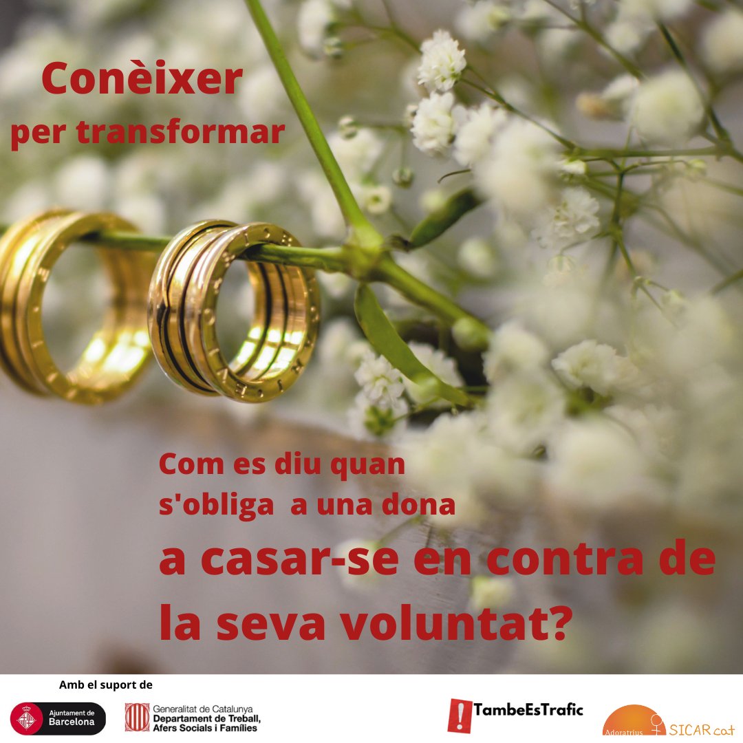 Presentem avui una nova entrega de la sèrie d’estudi de casos de tràfic amb fins d’explotació infradetectats a Espanya, mitjançant l‘ Aminata, una #dona de #Senegal que va patir #tràficdepersones amb fins de #matrimoniforçat

📎bit.ly/3CksY3R 

#TambeEsTrafic