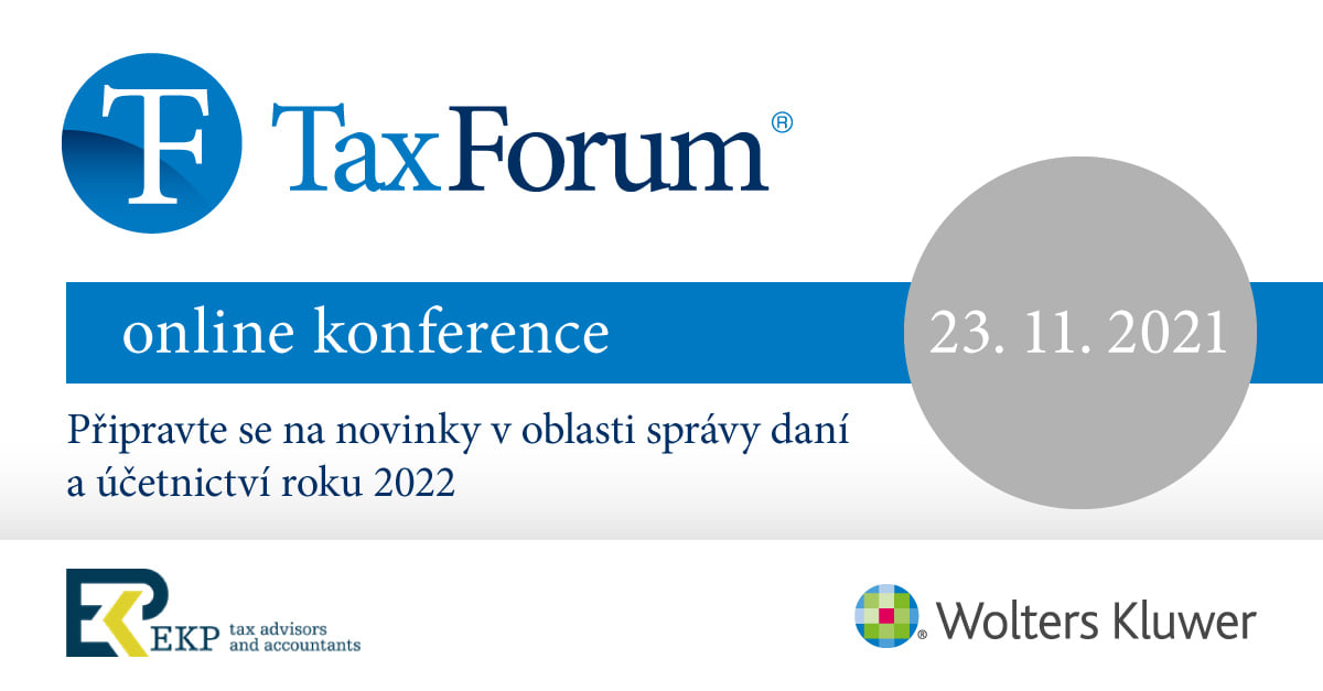 WoltersKluwerCZ's tweet photo. Jaké změny přinese rok 2022 v oblastech daně z příjmů, DPH, spotřebních daních nebo sociálním a zdravotním pojištění? Jak se během covidu digitalizovala finanční správa? Jaký je výhled veřejných financí?
O tom všem již příští týden na konferenci TaxForum. https://t.co/lo2Sld08Hi https://t.co/mqPyXUtYPi
