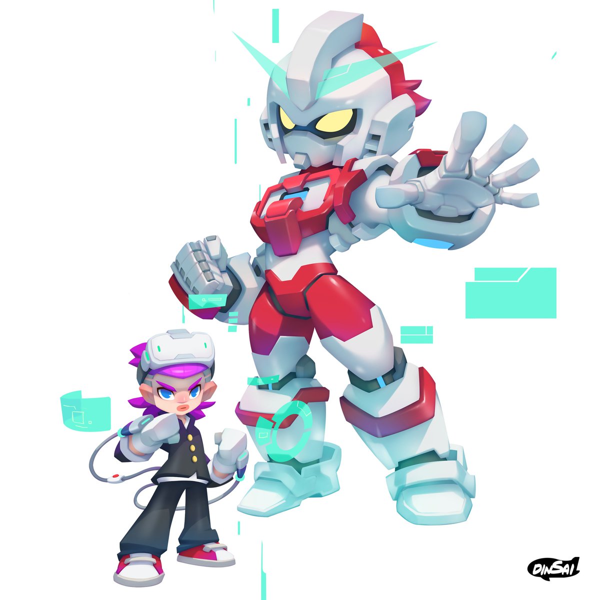 [ Mobile Suit Ultra ] My VR character design. #dinsaistudio #vrcharacter