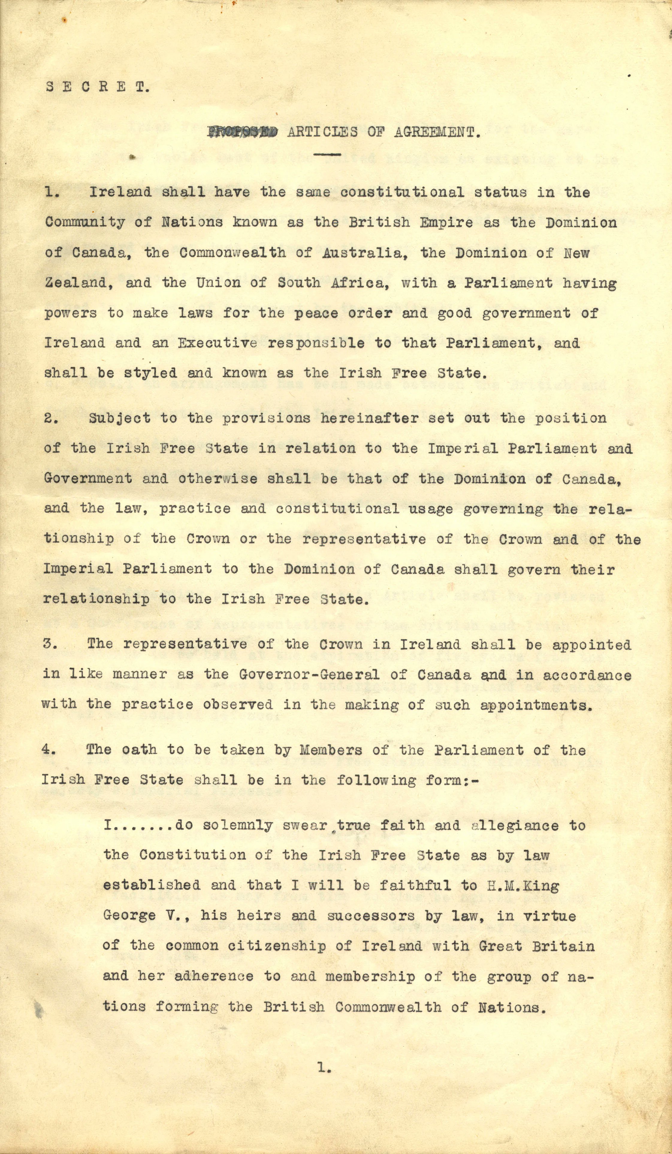 Irish Partition - The National Archives