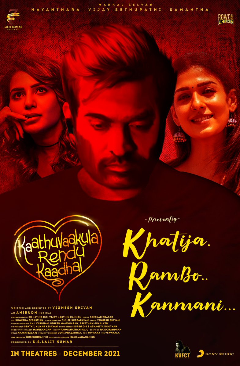 Vspfans's tweet photo. #MakkalSelvan #VijaySethupathi Anna's #KRKFL Fan made poster❤️🔥
#Khatija #Rambo #KanmanI
#KaathuVaakulaRenduKaadhal
#KRKFirstLooks #KRK
@VijaySethuOffl @Samanthaprabhu2 #Nayanthara @7screenstudio
@VigneshShivN sir teaser eppa sir release panuvinga https://t.co/DBmxXZ03KD