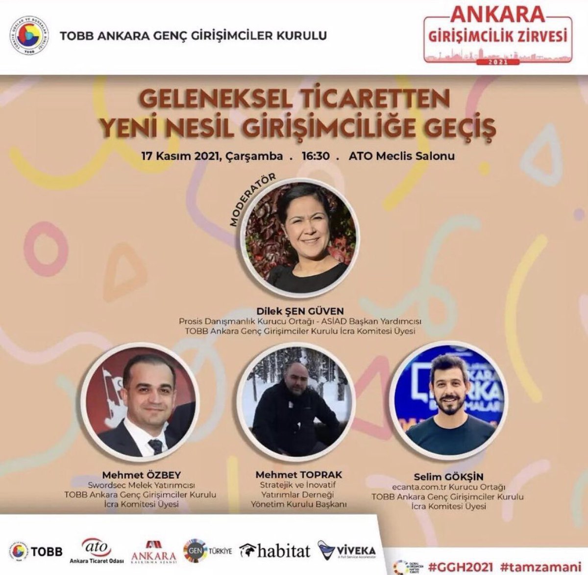 Kurucu ortağımız Dilek Şen Güven’in moderatörlüğünü üstlendiği #AGZ2021 İÇİN GERİ SAYIM BAŞLADI!
 
#AGZ2021 etkinliklerini #tamzamani etiketiyle takip edebilir, etkinliklere bit.ly/ankara-girisim… sitesinden kayıt olabilirsin! Yerini ayırtmayı unutma!

#GGH2021 <a href="/dileksenguven/">Dilek Şen Güven</a>