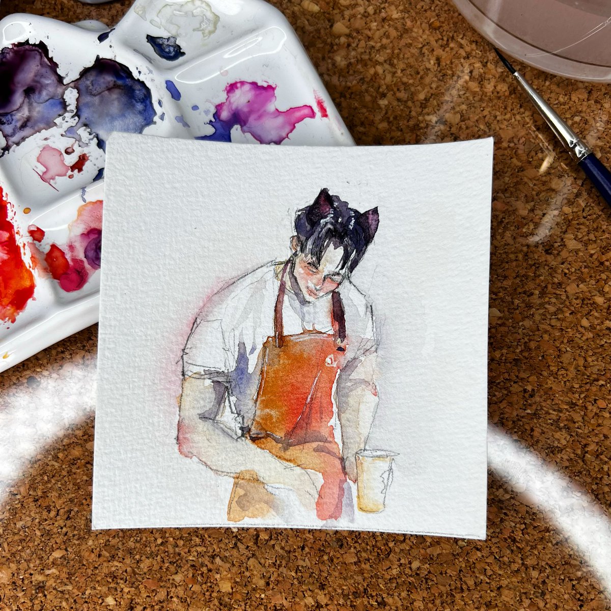 MimoMarina1's tweet photo. Fast watercolor sketch #watercolor #Illustrator https://t.co/HhMVxyVoFM