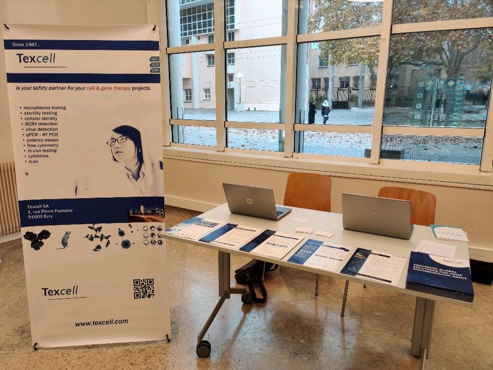 RomainCaplette's tweet photo. Day 2 of the #I4ID2021 Congress in Lyon. Texcell team is present on booth 2 to meet you. Come to discuss our services in immunology. @I4IDCongress @MabDesign_fr  @Lyonbiopole https://t.co/RWduY7vVBS