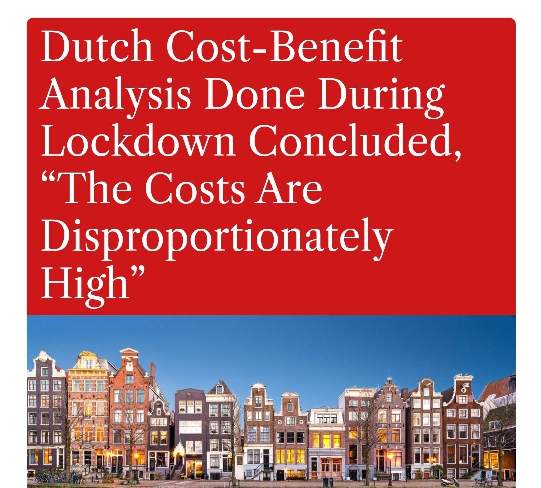 DrEliDavid's tweet photo. Netherlands 🇳🇱 did a cost-benefit analysis for lockdowns and concluded that the costs of lockdown outweight the benefit.

But did they act on this analysis? No. They just announced a new national lockdown 🤦‍♂️

Evidence-based science is dead.

https://t.co/xLb0cfBf1r https://t.co/YAZA7t3jiJ