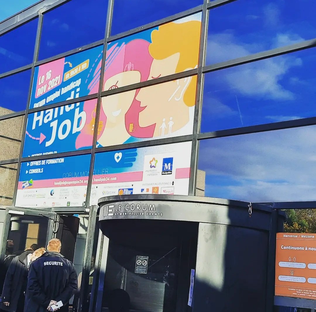 apfhandicapOcc's tweet photo. 🚀 #EnDirect | Le forum #Handijob , c'est aujourd'hui au Corum de #Montpellier 
🔎 Au programme : 
• conseils
• offres d'#emploi 
• offres de #formation 
#Handicap https://t.co/ojNkiTO25I