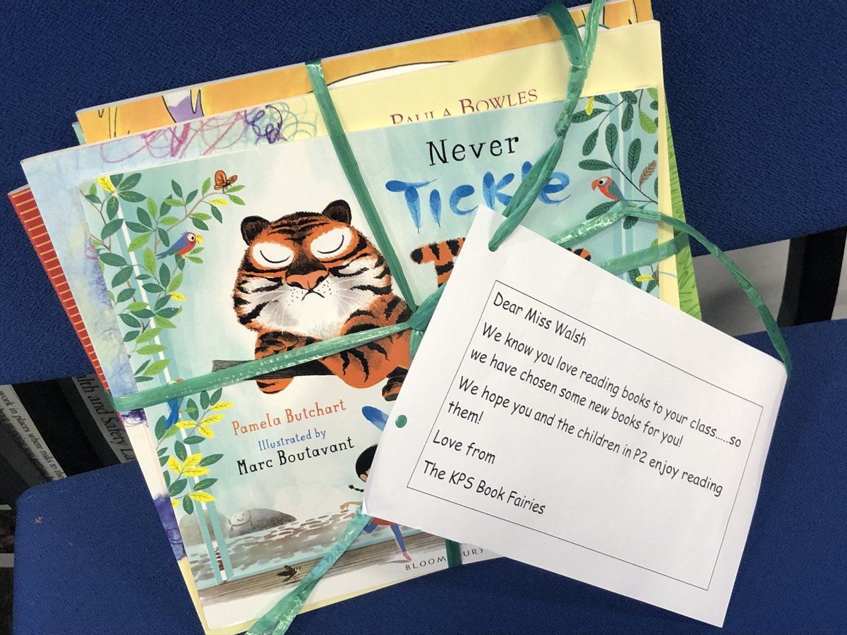 KPSBookFairies's tweet photo. We have left a special surprise in the staffroom for the P1 - P4/3 class teachers! #KPSLovesReading ❤️📚❤️📚❤️ #BookWeekScotland @scottishbktrust https://t.co/7CEVJb6aPG