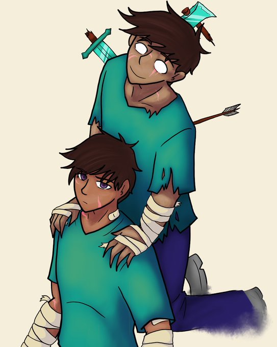 Herobrineのtwitterイラスト検索結果