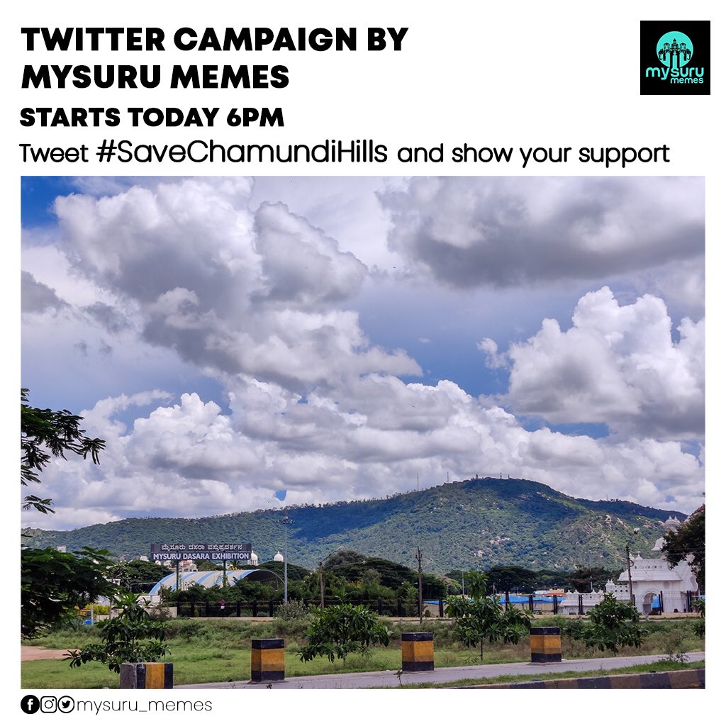 MysuruMemes's tweet photo. Its time to protect our own CHAMUNDI HILLS from so called development

Hills is prone to Landslides during rainy season which is an indication that ecology of hills is affected.

So tweet #SaveChamundiHills with your favourite picture of hills and show your support 🙏🏼 https://t.co/cFjzIA0giZ