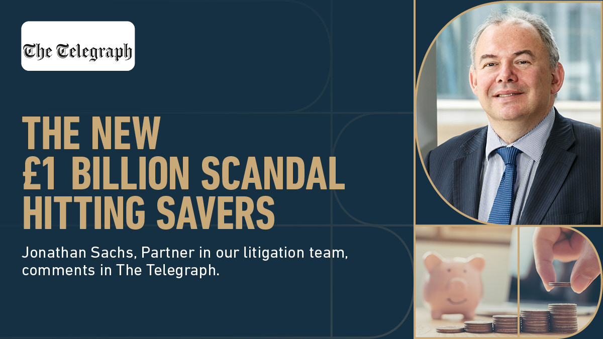 BDBpitmans's tweet photo. Jonathan Sachs, Partner in our #litigation team, comments in @MoneyTelegraph on an investment scandal which has cost ordinary savers more than £1 billion. Read more: https://t.co/M4Nd0CTe4P 

#GroupClaims https://t.co/GboC3fT5yG