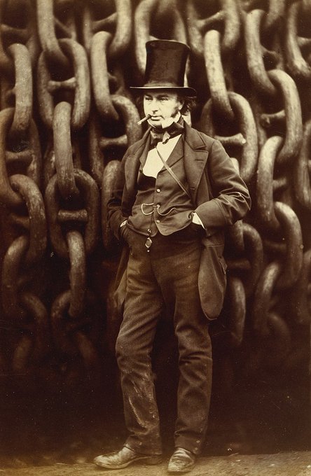 Isambard Kingdom Brunel in 1857 at the Great Eastern