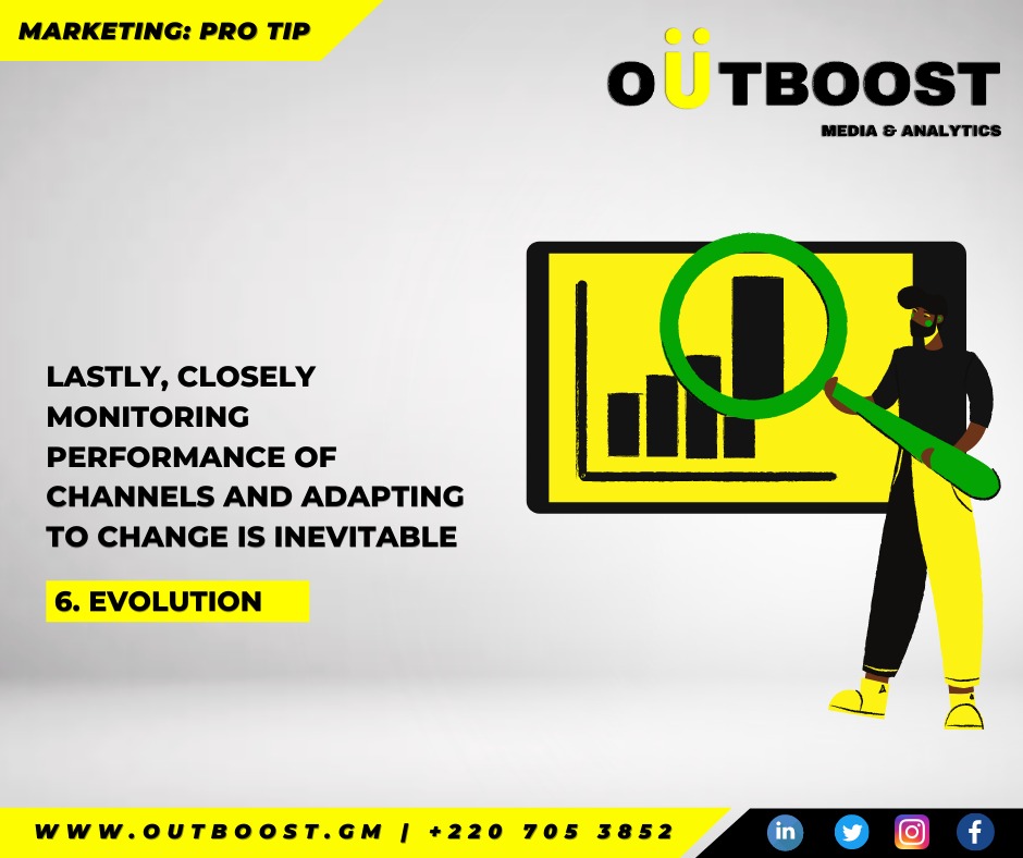 AndOutboost's tweet photo. Lastly, closely monitoring the performance of channels and adapting to change is inevitable.
Follow us at @AndOutboost
Visit our website at https://t.co/R2Ni1QunKH
Email outboostgm@gmail.com or call us on +220 7053852
#outdooradvertising #thegambia #outboostmedia
#outboost https://t.co/bPzCkn6iT3