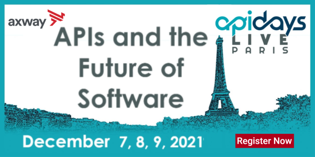 KBeyssembaeva's tweet photo. Axway participe aux @apidays PARIS du 7, 8 &amp; 9 Décembre 2021. Rejoignez-nous et assistez aux Talks et Workshops animés par les experts Axway. Inscrivez-vous et découvrez le programme des @apidays 🔽 https://t.co/Yamz4CDAzr https://t.co/y4Q57Z6PM4 https://t.co/2cnE0jXhHV