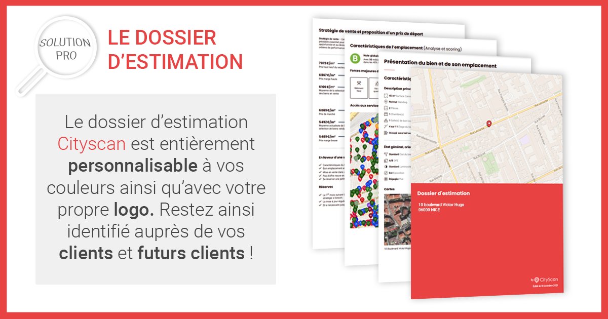 🔎 Le dossier d’estimation Cityscan
#estimation #immobilier #innovation #smartdata