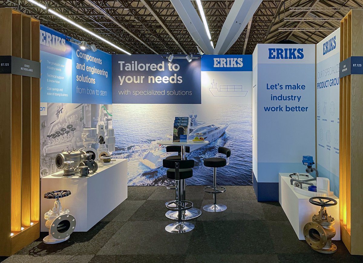 This week: <a href="/metstrade/">METSTRADE</a> at the RAI Amsterdam. The one-stop-shop for #marine industry professionals.
We're ready! Meet our ERIKS maritime experts at SuperYacht Pavilion, booth 07.125, hall 7.

COVID-19 safety measures: metstrade.com/corona-virus/

#ERIKS #metstrade #maritiem #maritime
