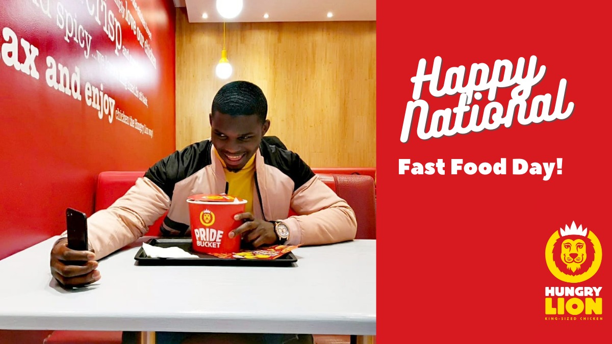 It's #NationalFastFoodDay! What better way to celebrate this day than with us. 

Tell us which Hungry Lion meal would slap and you could WIN IT! Winners will be announced tomorrow.

#HungryLion
