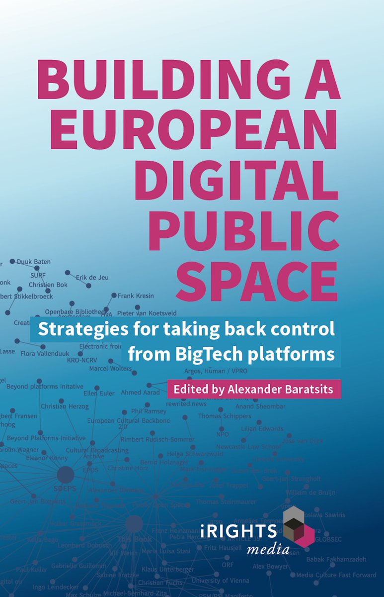 NEW 🤩 Building a European Digital Public Space - Strategies for taking back control from Big Tech platforms. Pre-/Order now: irights-lab.de/publikationen/… by <a href="/Baratsits/">Alexander Baratsits</a> <a href="/iRightslab/">iRights.Lab</a> <a href="/iRightsmedia/">iRights.Media</a> Articles by <a href="/janpassoth/">Jan-Hendrik Passoth</a> <a href="/katjabego/">Katja Bego</a> <a href="/paul_keller/">Paul Keller</a> <a href="/atarkowski/">Alek Tarkowski</a> <a href="/a2na/">Anna Mazgal</a> <a href="/leonidobusch/">Leonhard Dobusch</a> &amp;many more