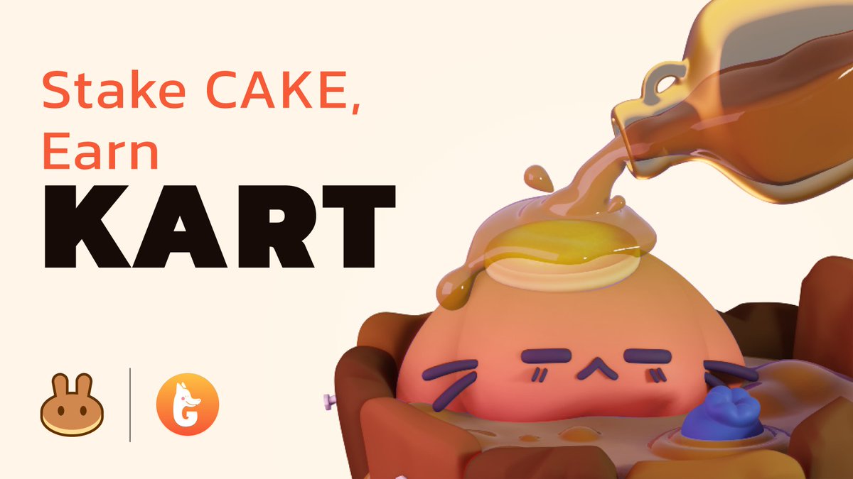 PancakeSwap's tweet photo. ✨VOTE FOR FREE ✨
on this proposal to welcome @Dragonkartcom to Syrup Pool and Farm!
Stake $CAKE to earn $KART!
Stake $KART-BNB LP to earn CAKE!

🗳 Vote FOR FREE on the proposal: https://t.co/p6l1DeFOqc https://t.co/z8rIHjBssj
