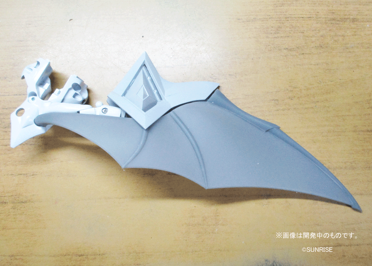 HajimeTk's tweet photo. 竜の翼テスト出力の続き。サポートの切り取り作業が終わったので早速試しに組み立てました。外観は全く問題なし・・・なんだけど、組み立てに関してはあともうちょっとですね。翼の主骨と膜部分の接着部分の溝が浅いため、接着時の角度に迷いが出る。深く差し込むよう変更が必要。やり直し！えー！？ https://t.co/8QVnoUdXtV