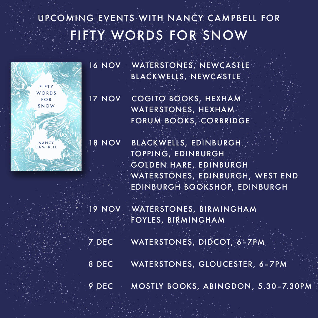 Wishing @nancycampbelle a joyous tour of #NorthernBookshops - you might just catch her this week @WaterstonesNewc @BlackwellNcl @CogitoBooks @HexhamBooks @ForumBooks @ToppingsEdin @BlackwellEdin @GoldenHareBooks @EdinBookshop @Waterstones_Edi @BhamWaterstones @Foyles
