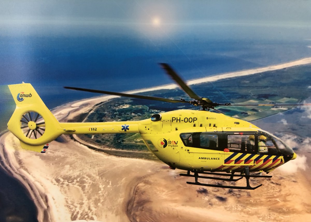 Vandaag 5 jaar ambulancehelikopter! Als onderdeel van RAV Fryslân zijn wij samen met  <a href="/umcg_ambulance/">UMCG Ambulancezorg</a>  verantwoordelijk voor de ambulancezorg via de lucht vanaf de Waddeneilanden. Lees een korte terugblik: bit.ly/3oBAZwv

#Waddeneilanden #ambulancehelikopter