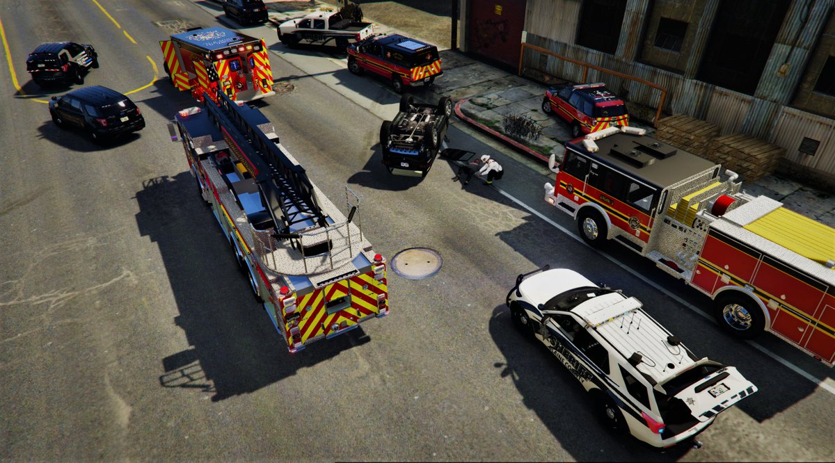 BlaineFire's tweet photo. The members of Stations 2 &amp; 3 caught a rollover call on Great Ocean Highway this afternoon. Blaine County Sheriff's Office is investigating to determine the cause of the accident.

Units on Scene: FIRE-1, MED-2, Medic-2, Engine-3, Ladder-3. https://t.co/dWqWQ2PJpm