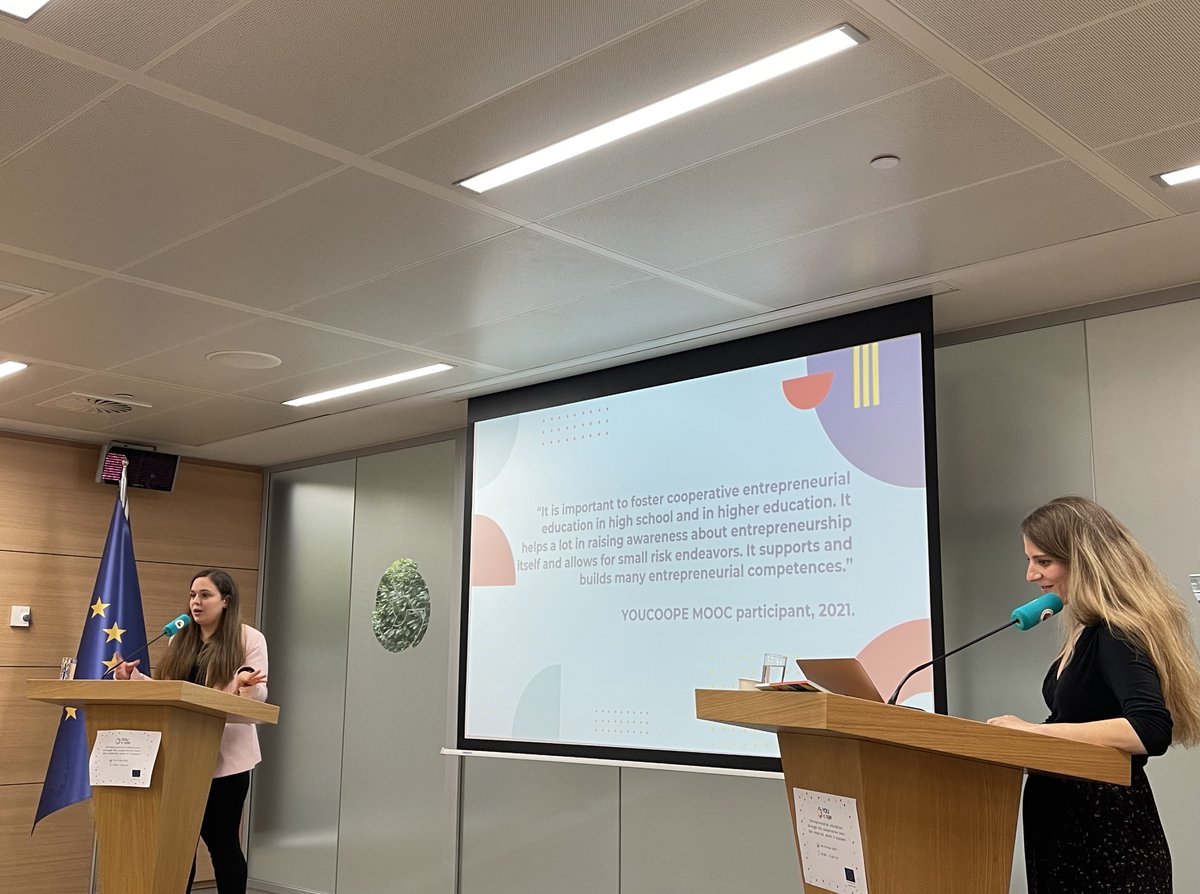 Alba Carrillo from <a href="/emprendecise/">CISE</a> and @AlexYaghil from <a href="/BantaniEdu/">Bantani Education</a> are now highlighting the key facts of progress and results of the @YOUCOOPE program 🎯