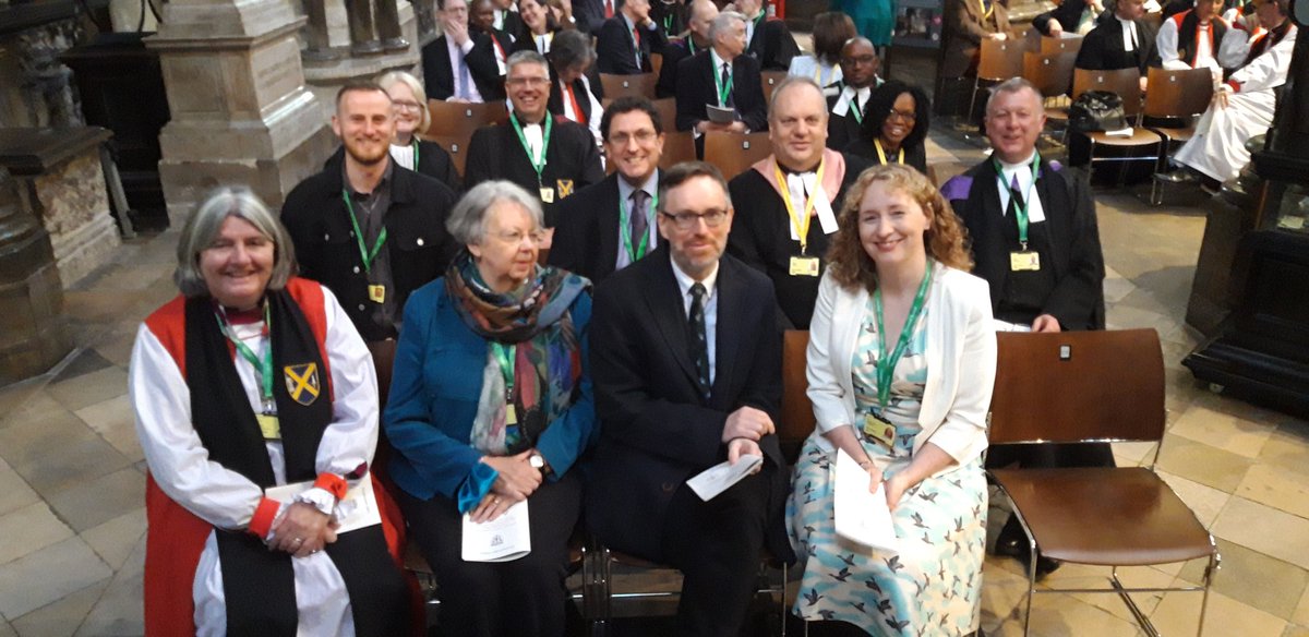 bathwellschap's tweet photo. The @BathWells General #synod members in Westminster Abbey for this morning's inaugural @synod service. https://t.co/CPUVjo5tWM
