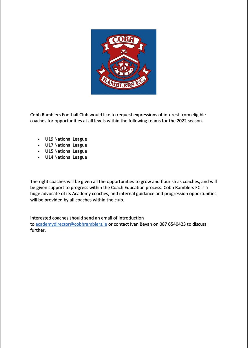 FAI Coach Development tweet media