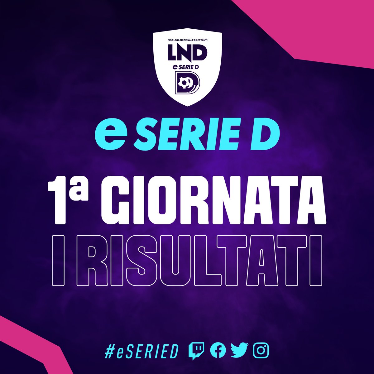 LNDEsport1's tweet photo. ❤️⚽️🎮 1ª giornata di #eSerieD STRA TO SFE RICA 

📝 Tutti i risultati https://t.co/7X2AOSn6kl