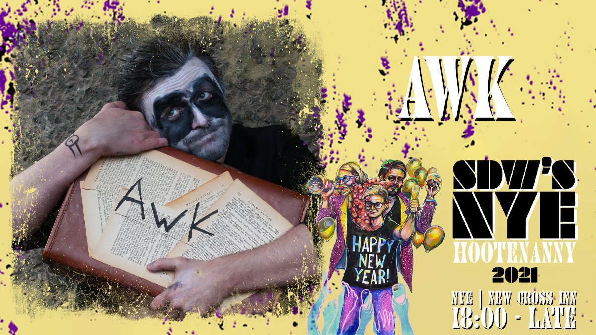 A performer whe lets their bizarre performances speak for them, <a href="/AwkTheClown/">Awk The Clown</a> will be kicking off #NYE in baffling style

Expect charming comedy, melancholic ukulele songs and the least terrifying clown you'll meet

RSVP: facebook.com/events/6545220…

Book here: newcrossinn.com/tickets/events…