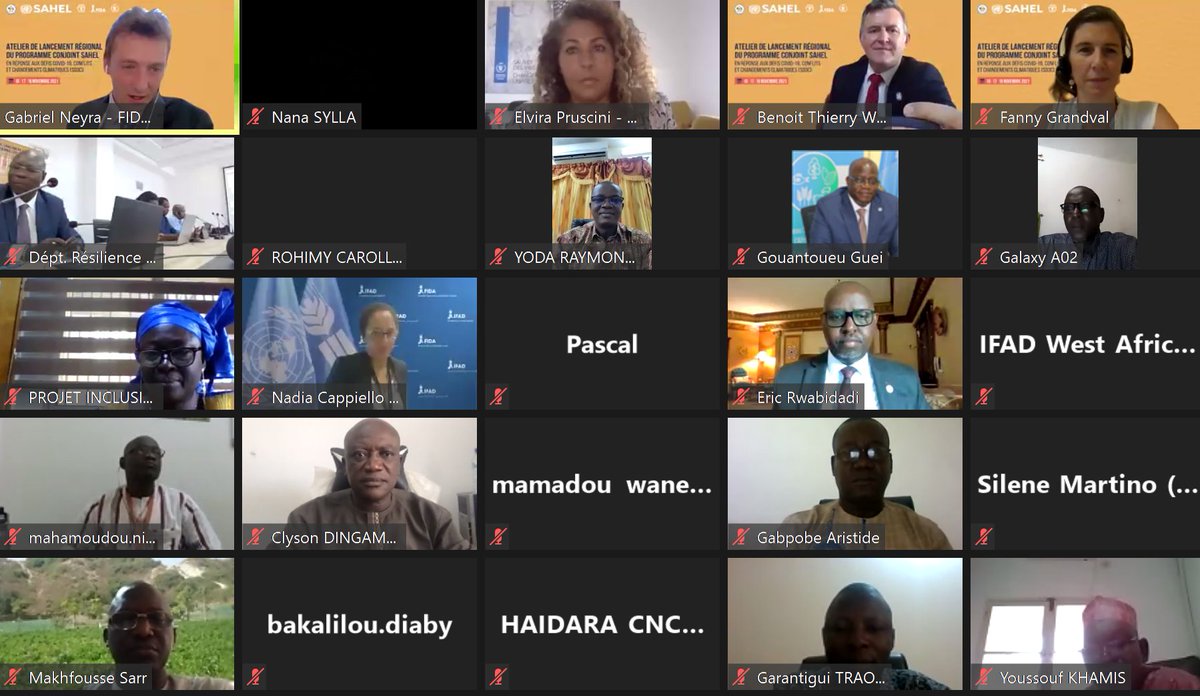 SD3C_Sahel's tweet image. L&apos;atelier de lancement régional du programme conjoint Sahel a démarré.
Parmi les participants, nous pourrons compter sur la présence des représentants de la FAO, du FIDA, du PAM et du secrétariat exécutif du G5 Sahel. 
-
#jointprogram #sd3c #sahel #fao #fida #pam #g5sahel