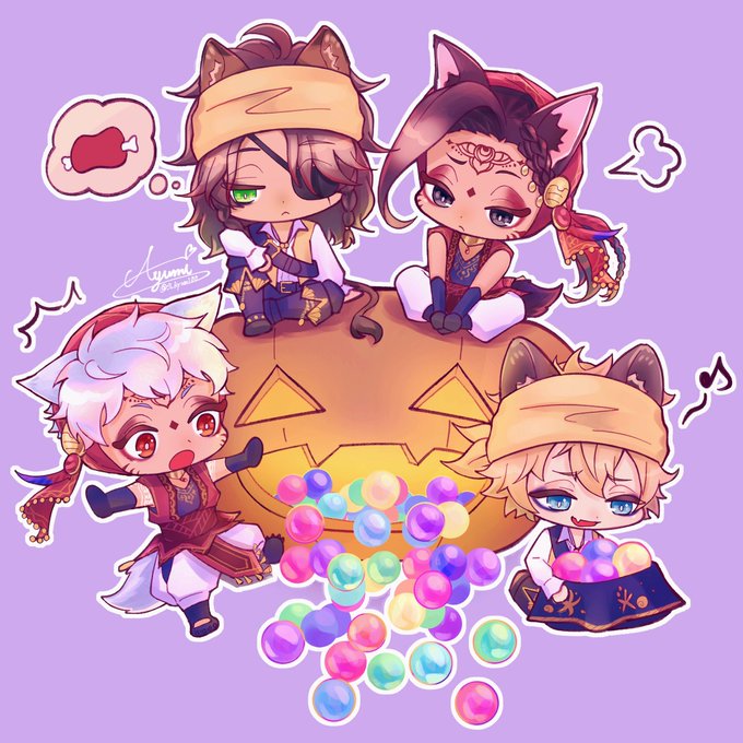 『スケモン✖️ガラ組』
 #ツイステファンアート
 #ツイステハロウィーン 