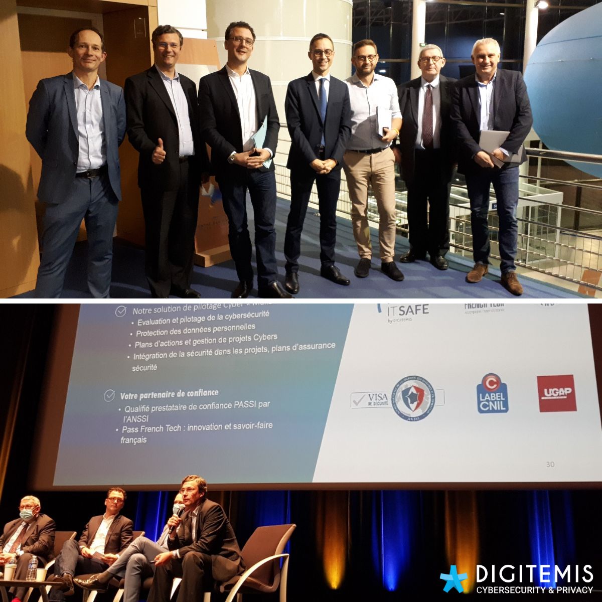Digitemis's tweet photo. 💡 Merci à @ablanchard31, @lessables et @Groupe_AEN pour l'organisation de cette conférence aux côtés du Général @augouard et de l'@ANSSI_FR.
La cybersécurité et la résilience numérique, enjeux majeurs pour la @DepVendee. #Digitemis est là pour vous accompagner ! https://t.co/WUW94Zxtdp