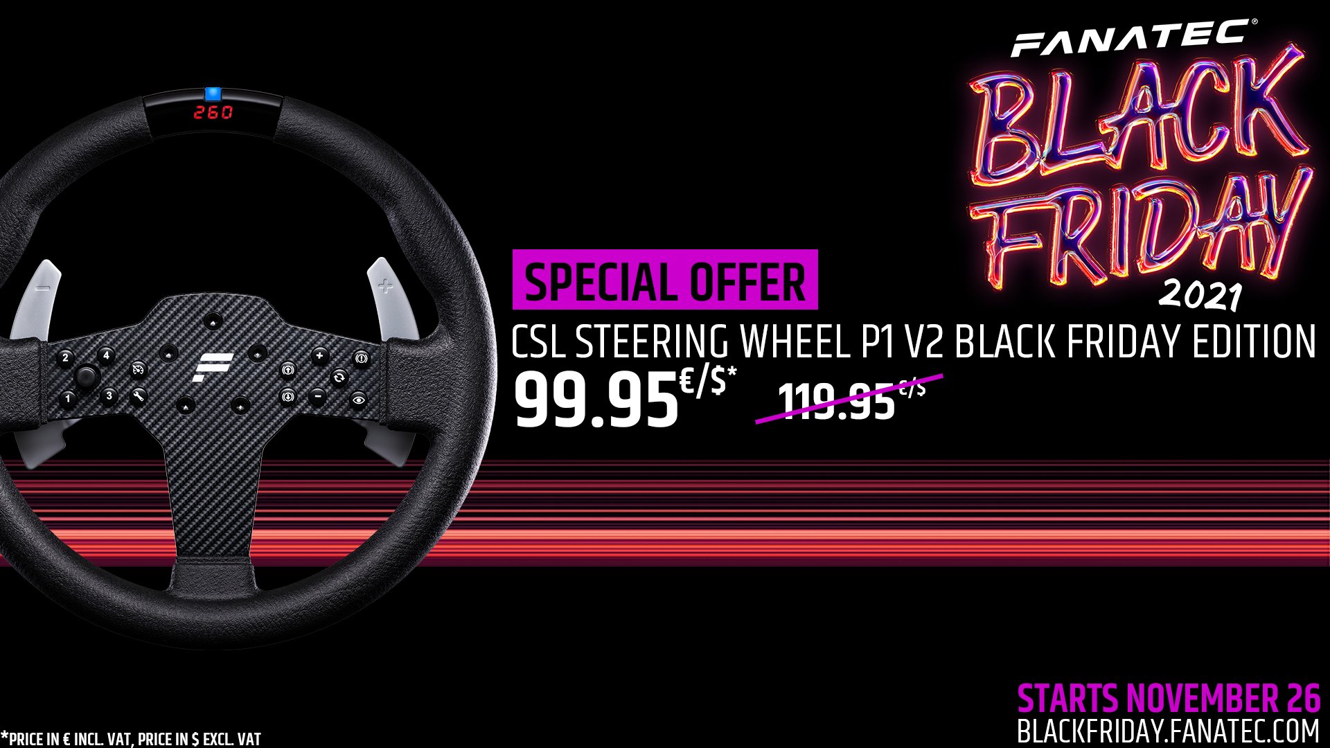 Xbox one racing wheel black on sale friday
