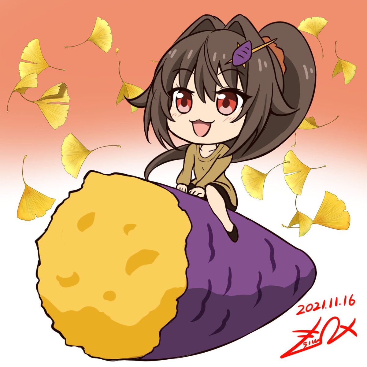 FANBOXのワンドロ企画第三弾!🐿️
今回はちびキャラで描いてみた余!🍠 