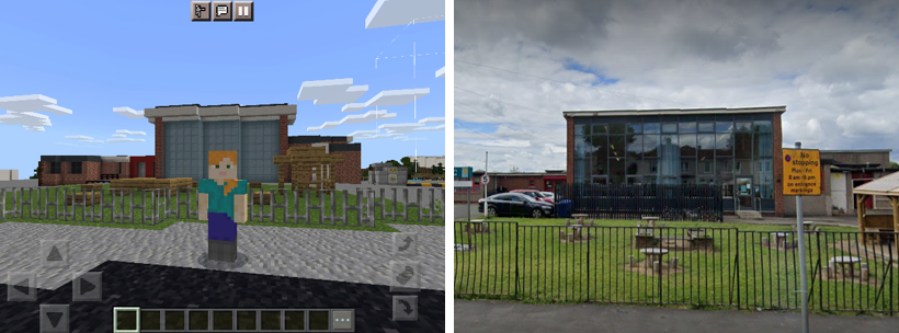 PlaceChildhood's tweet photo. New Blog: we reflect on leanings from recent placemaking project with @SustransScot @StPaulsYF and @StPhilomenasRC to engage local children using game #Minecraft. 

10 budding young designers, came up with fantastic designs for a new public square. 

https://t.co/f5ehnO2Hxc https://t.co/fsMkedQEAD
