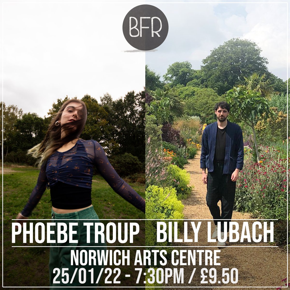 BareFeet Records (@barefeetrecords) on Twitter photo Very excited to announce <a href="/PhoebeTroup/">Phoebe Troup-Galligan</a> & Billy Lubach are doing a co-headline at <a href="/NorwichArtCentr/">Norwich Arts Centre</a> on the 25th of January!
norwichartscentre.co.uk/event/nac-bfr-… Very excited to announce <a href="/PhoebeTroup/">Phoebe Troup-Galligan</a> & Billy Lubach are doing a co-headline at <a href="/NorwichArtCentr/">Norwich Arts Centre</a> on the 25th of January!
norwichartscentre.co.uk/event/nac-bfr-…