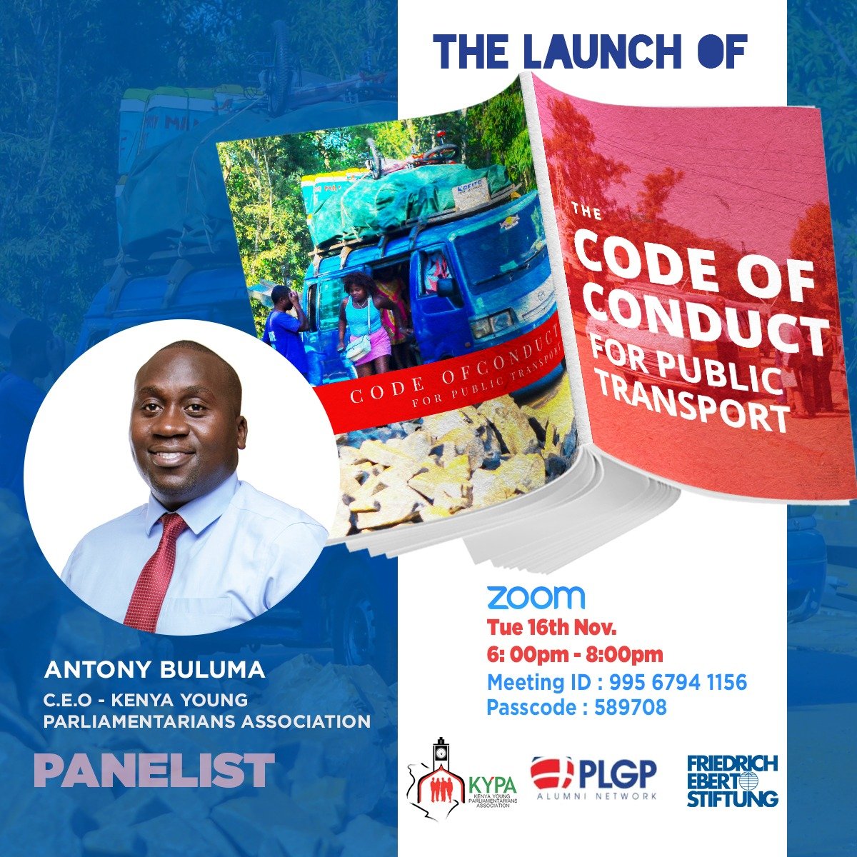 stellanderitu's tweet photo. 1/ Have you ever experienced, or witnessed sexual harassment while using public transport in Kenya?
Today 6-8PM (EAT), we @PlgpN in partnership with @YoungMPsKenya and @FesKenya are launching a code of conduct for public transport in Kenya #UsiniguzeLaunch #TubongeLive https://t.co/HJXZ3IK1p9