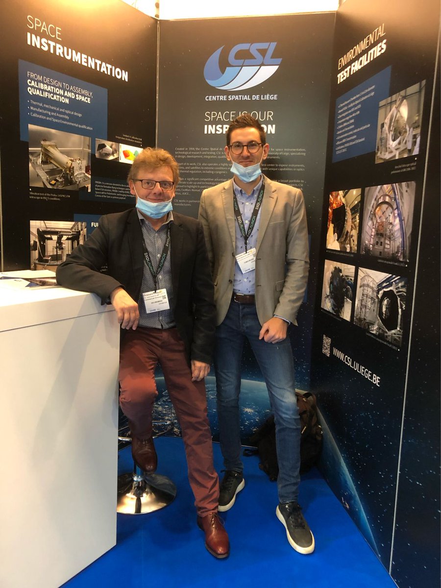 Centre Spatial Liège (@csl_liege) on Twitter photo Come and meet us at <a href="/SpaceTechExpoEU/">Space Tech Expo Europe</a> (booth L34). More than happy to share our experience in Space Instrumentation and Environmental Testing 🛰️🚀 #SpaceTechExpo2021 #CSL #ULiège #Bremen
<a href="/UniversiteLiege/">Université de Liège</a> <a href="/PoleSkywin/">Skywin Wallonie</a> Come and meet us at <a href="/SpaceTechExpoEU/">Space Tech Expo Europe</a> (booth L34). More than happy to share our experience in Space Instrumentation and Environmental Testing 🛰️🚀 #SpaceTechExpo2021 #CSL #ULiège #Bremen
<a href="/UniversiteLiege/">Université de Liège</a> <a href="/PoleSkywin/">Skywin Wallonie</a>